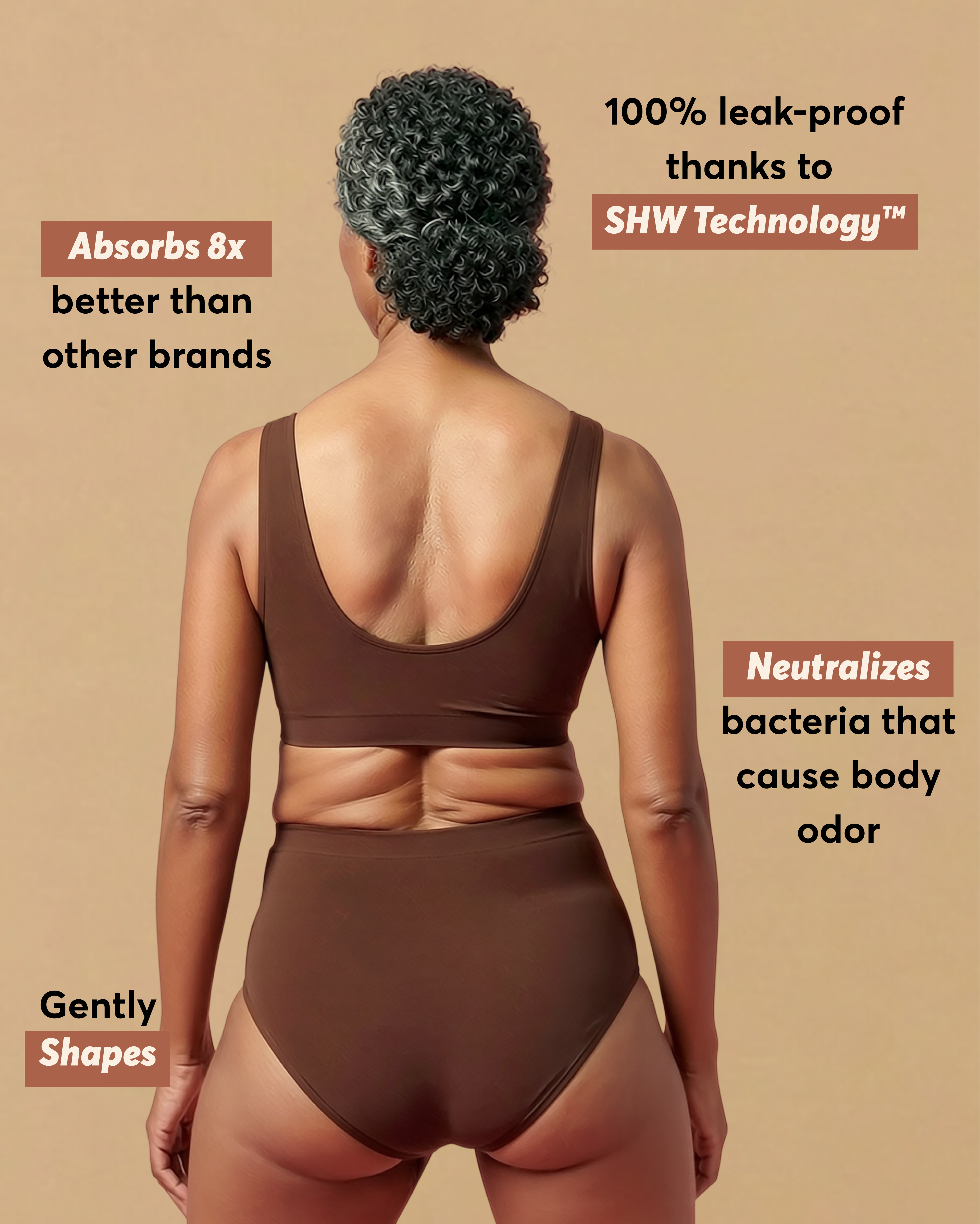 Still Her Motion™ ActiveFlex Performance Leakproof Underwear (5-pack)