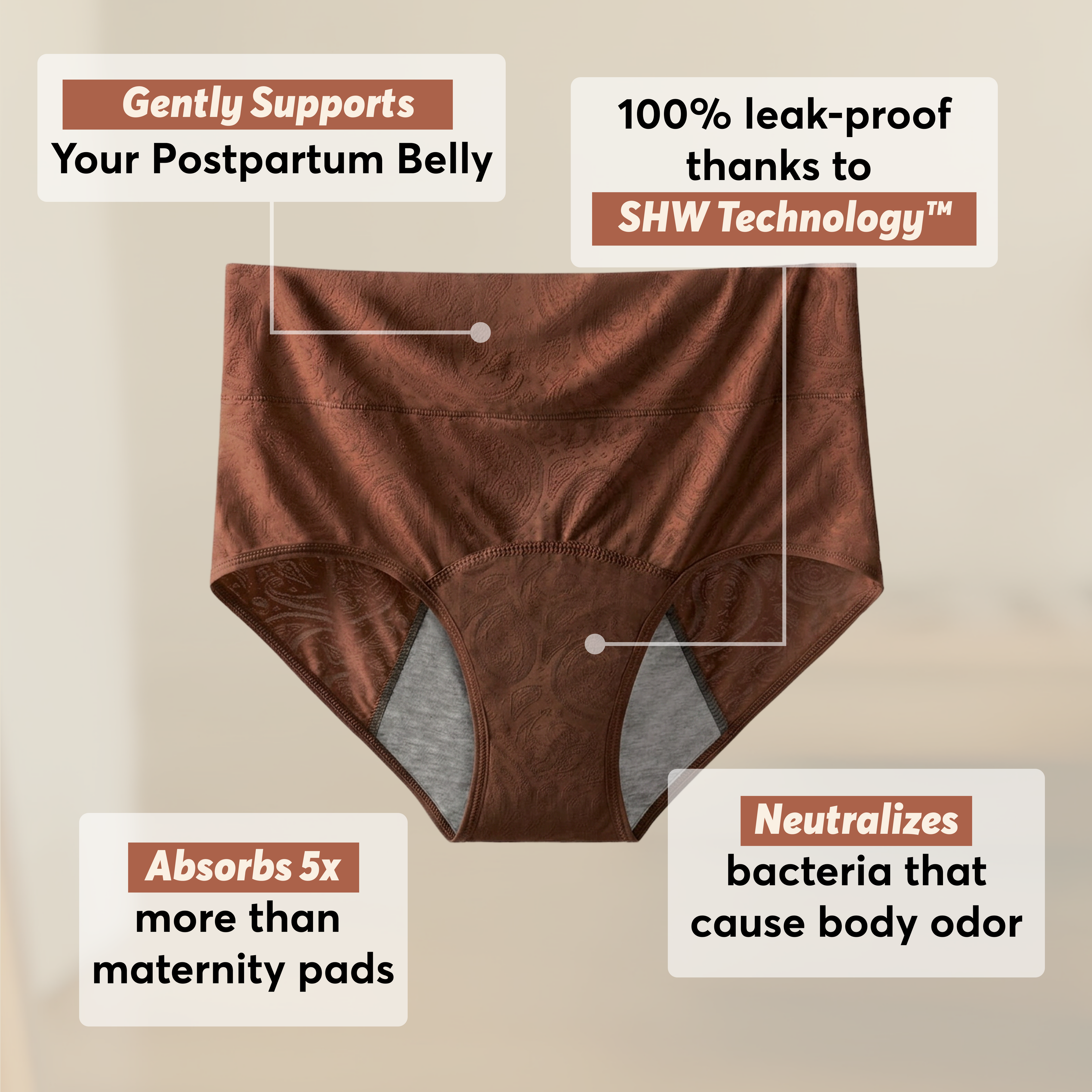 Still Her Restore™ Postpartum Comfort Leakproof Underwear